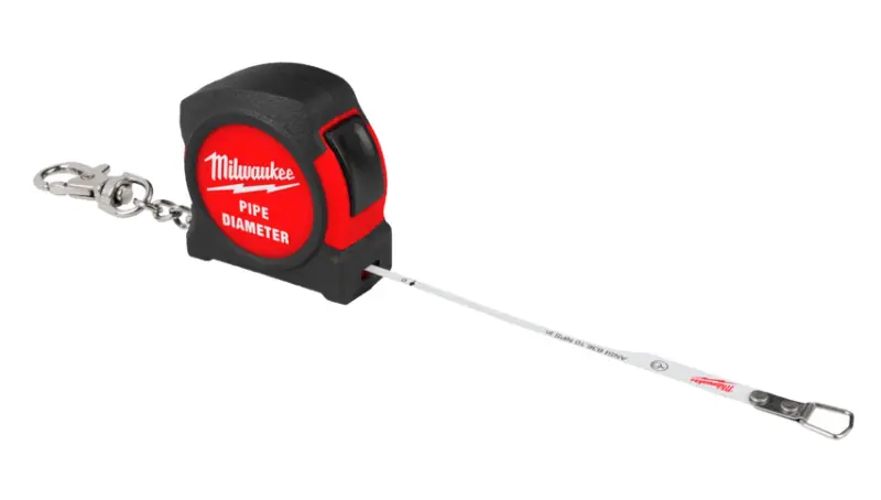 Svinovací metr Milwaukee Pipe Groove Tape Measure na měření průměru trubek, 4932500648